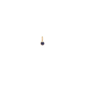 14k Blue Sapphire Charm Pendant