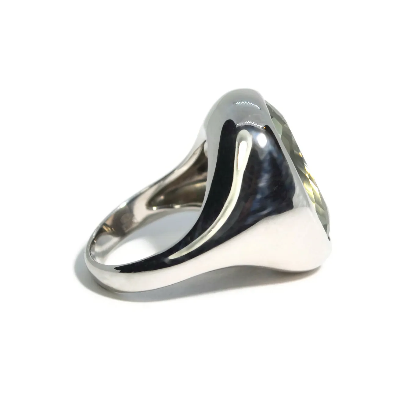 A & Furst - Essential - Cocktail Ring with Prasiolite, Silver