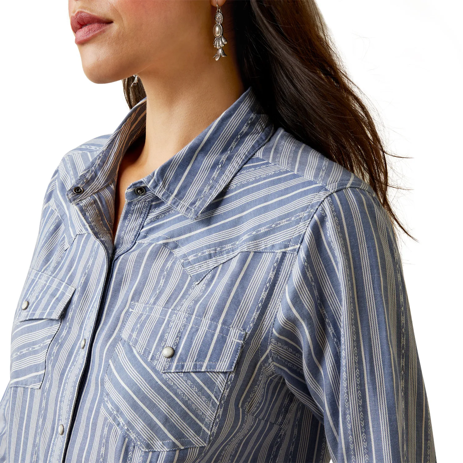 Ariat Womens Windward L/S Shirt Windward Dobby Stripe