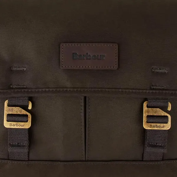 Barbour Essential Wax Messenger Bag Olive