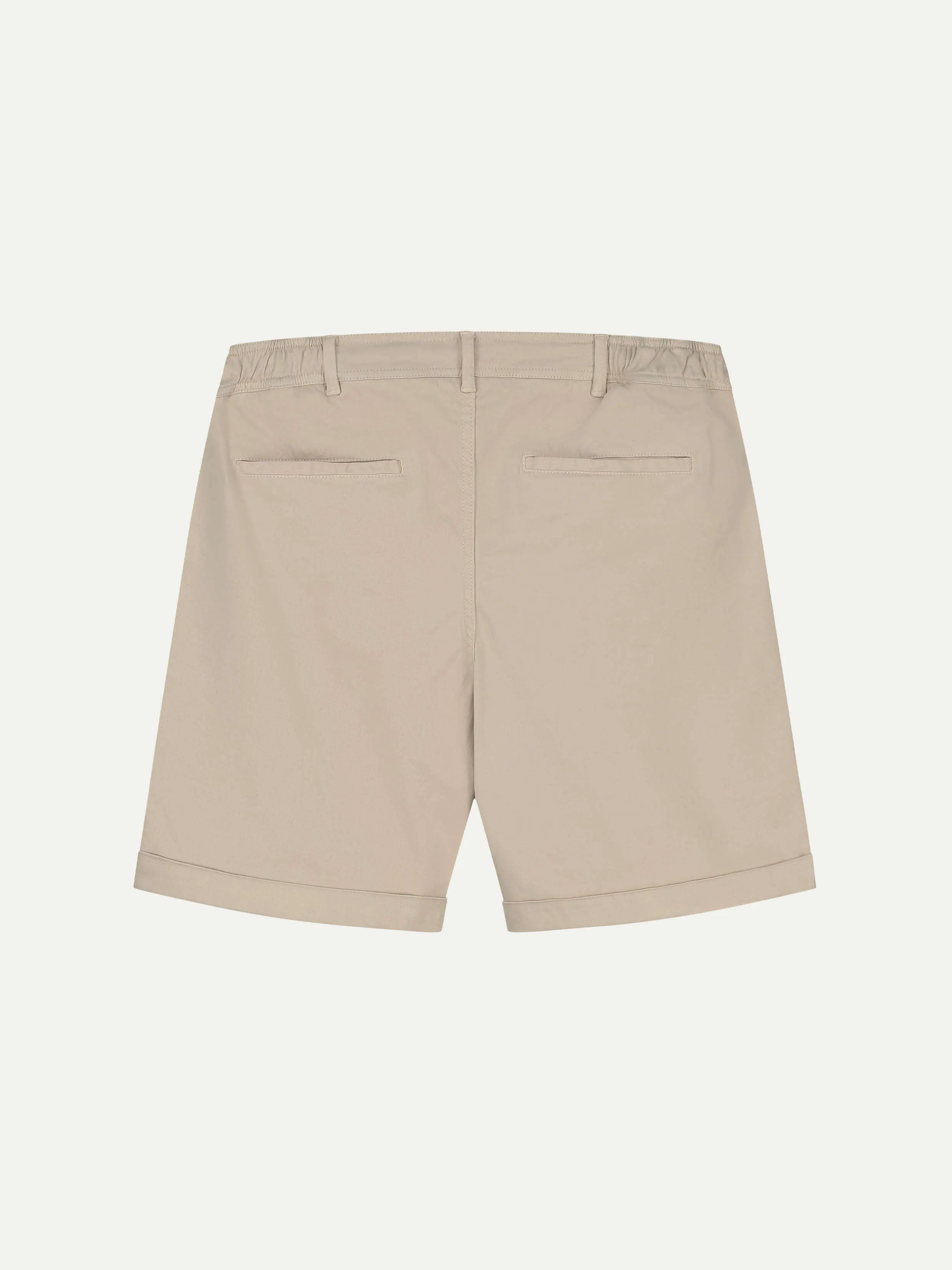 Beige Cotton Seaside Shorts