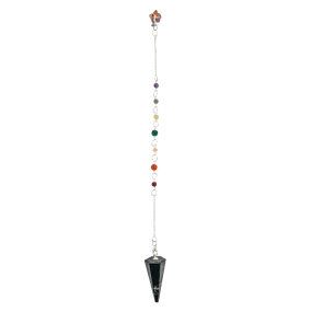 Black Tourmaline Chakra Pendulum