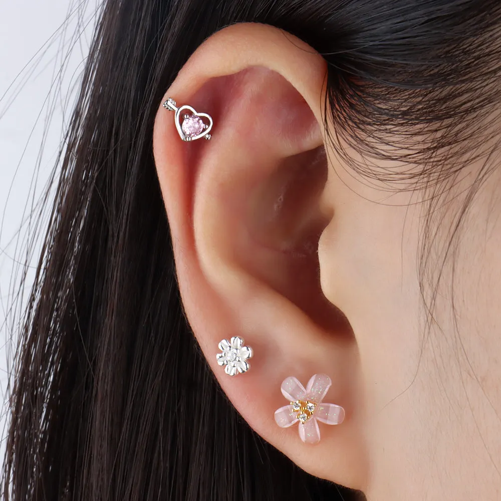 Blooming Flower Stud