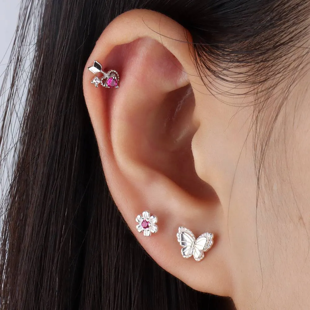 Blooming Flower Stud