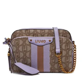 Borsa a Tracolla LIU JO in Tessuto con Logo Jacquard color Teddy