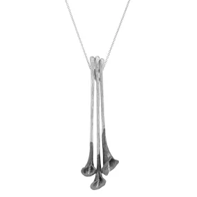 Calla Lily Necklace with Diamonds