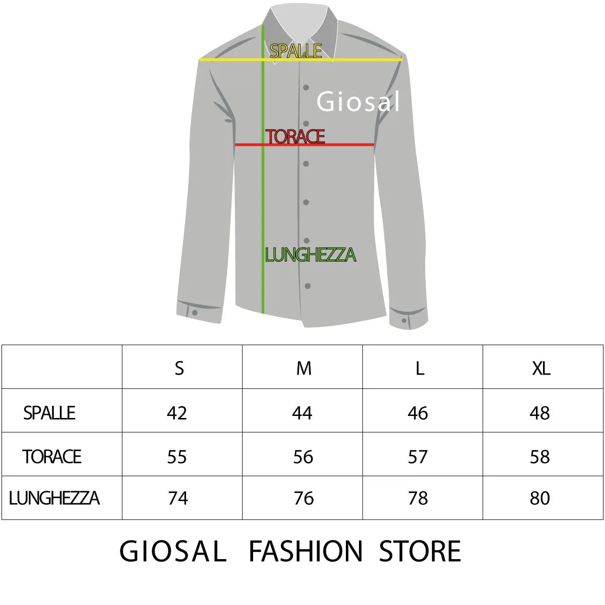 Camicia Uomo Collo Coreano Manica Lunga Casual Cotone Bianco GIOSAL-C1351A