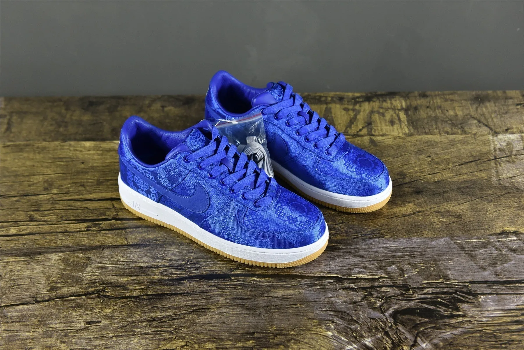 CLOT AF 1 Royal Blue Silk