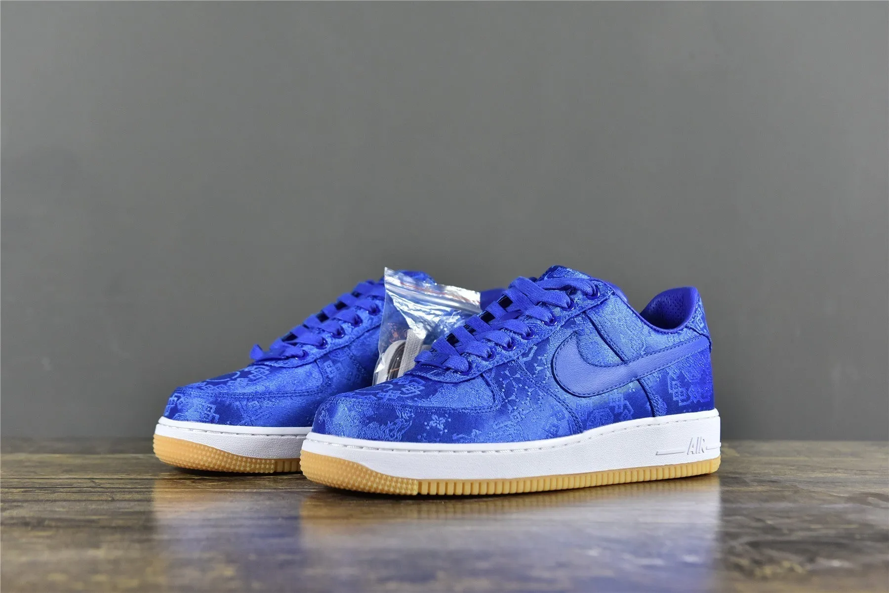 CLOT AF 1 Royal Blue Silk