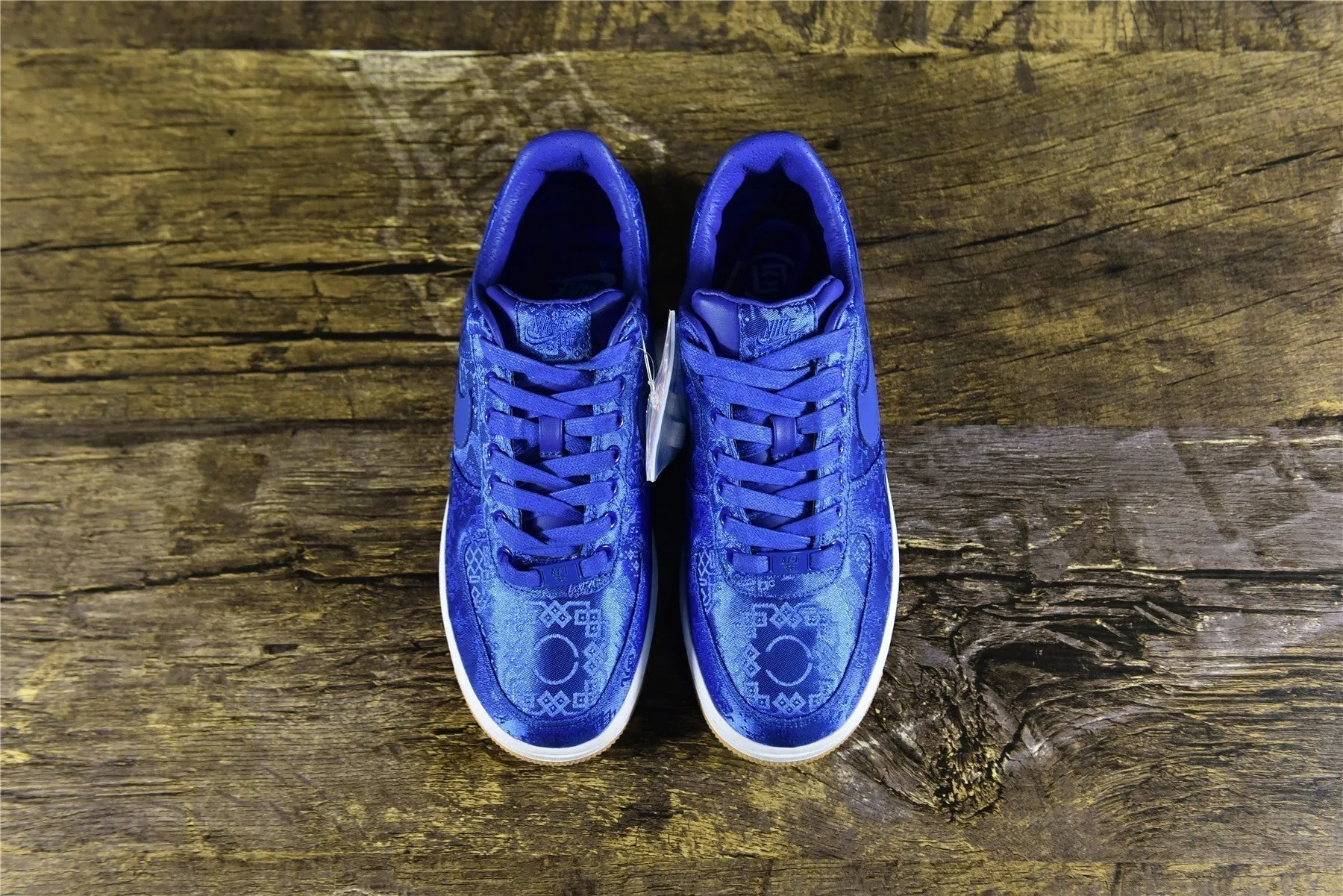 CLOT AF 1 Royal Blue Silk