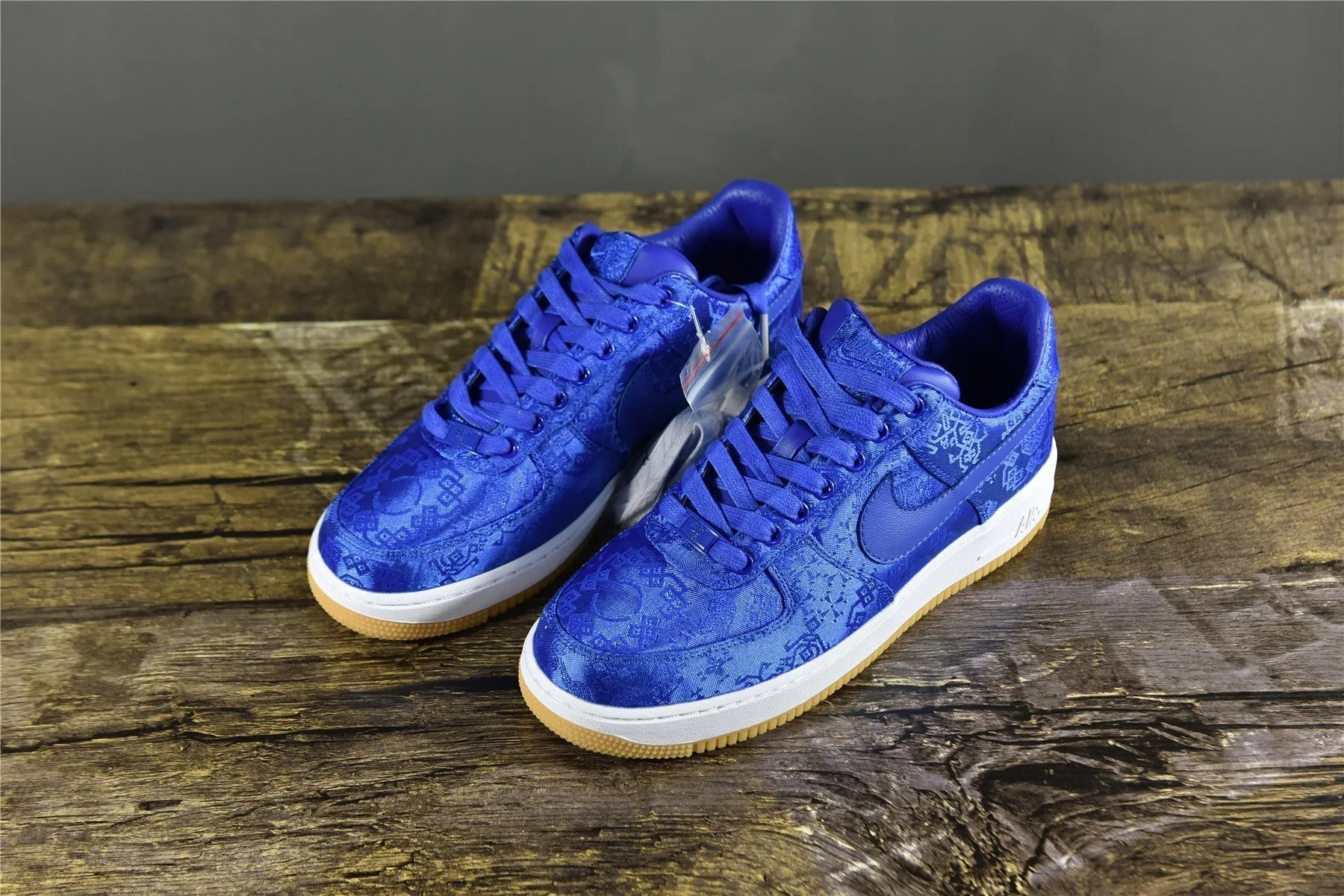 CLOT AF 1 Royal Blue Silk