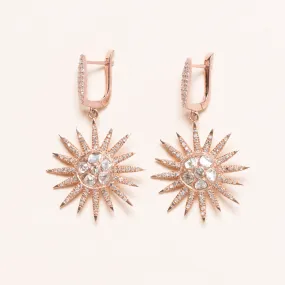 Diamond Sun Earrings