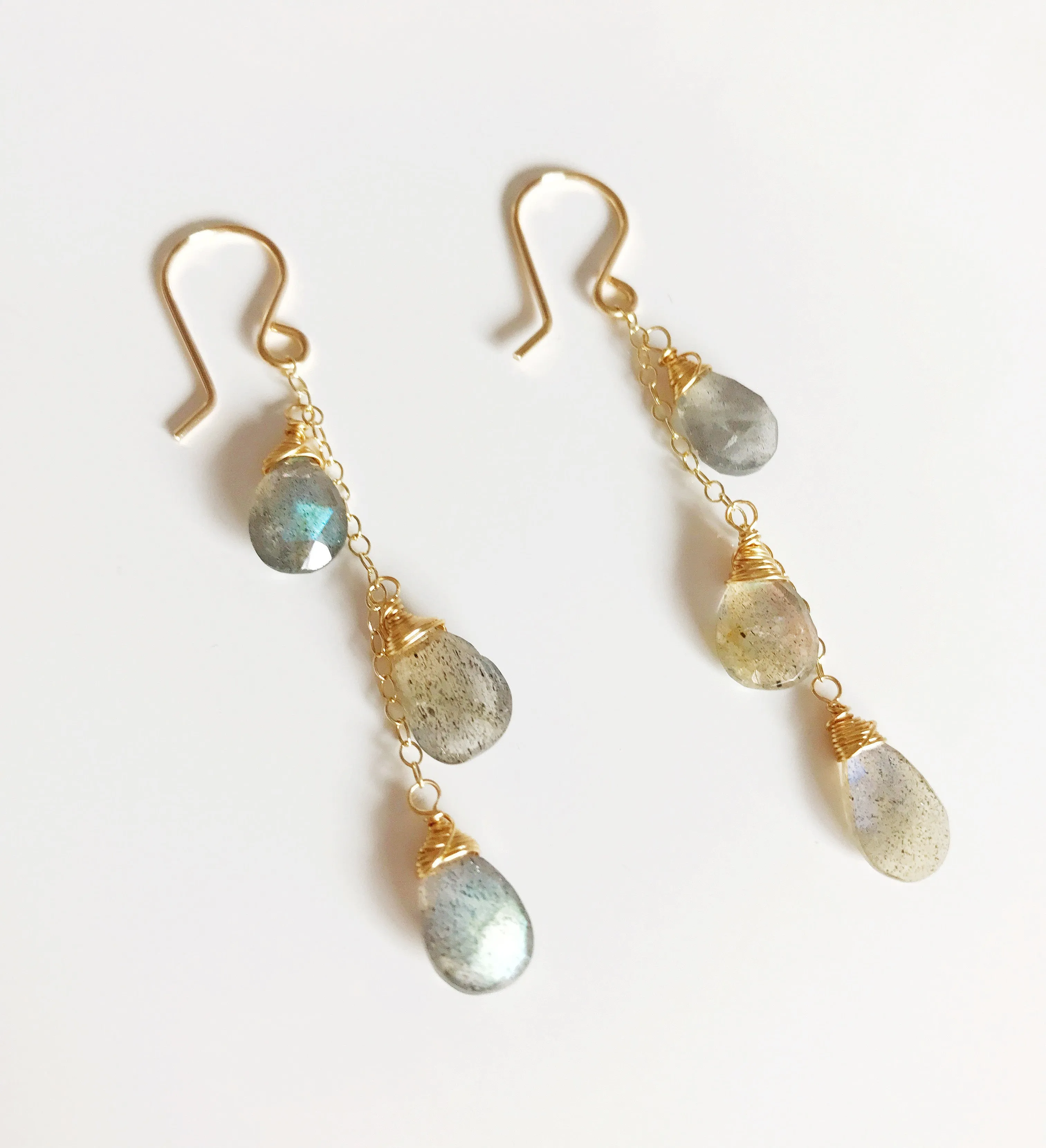 Earrings Adele - labradorite (E267)