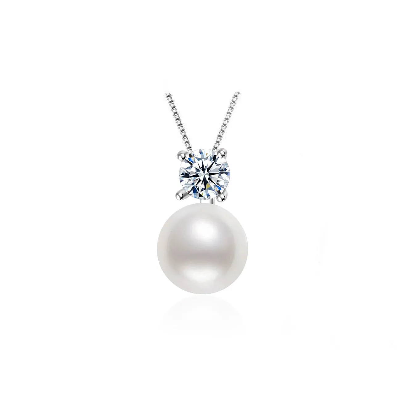 Elegant Freshwater Semi Round Pearl Necklace WN00495