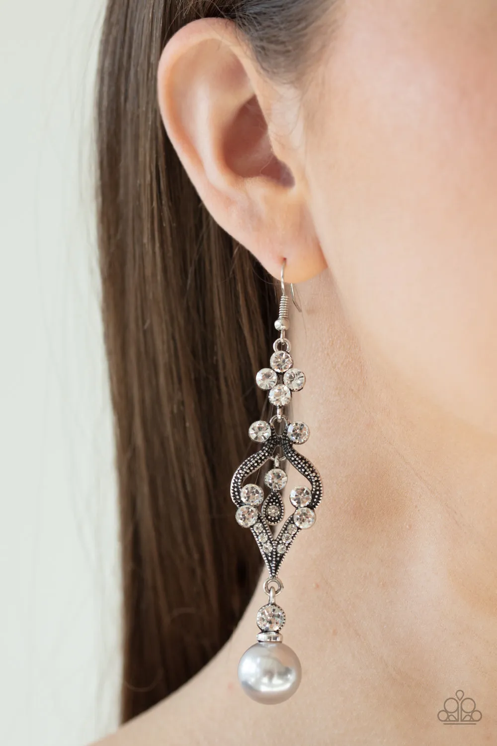 Elegantly Extravagant Silver-Earrings