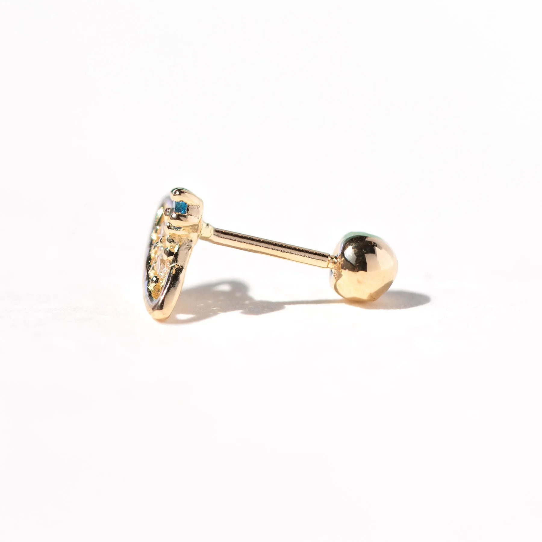 Fine Saturn Ball Back Stud