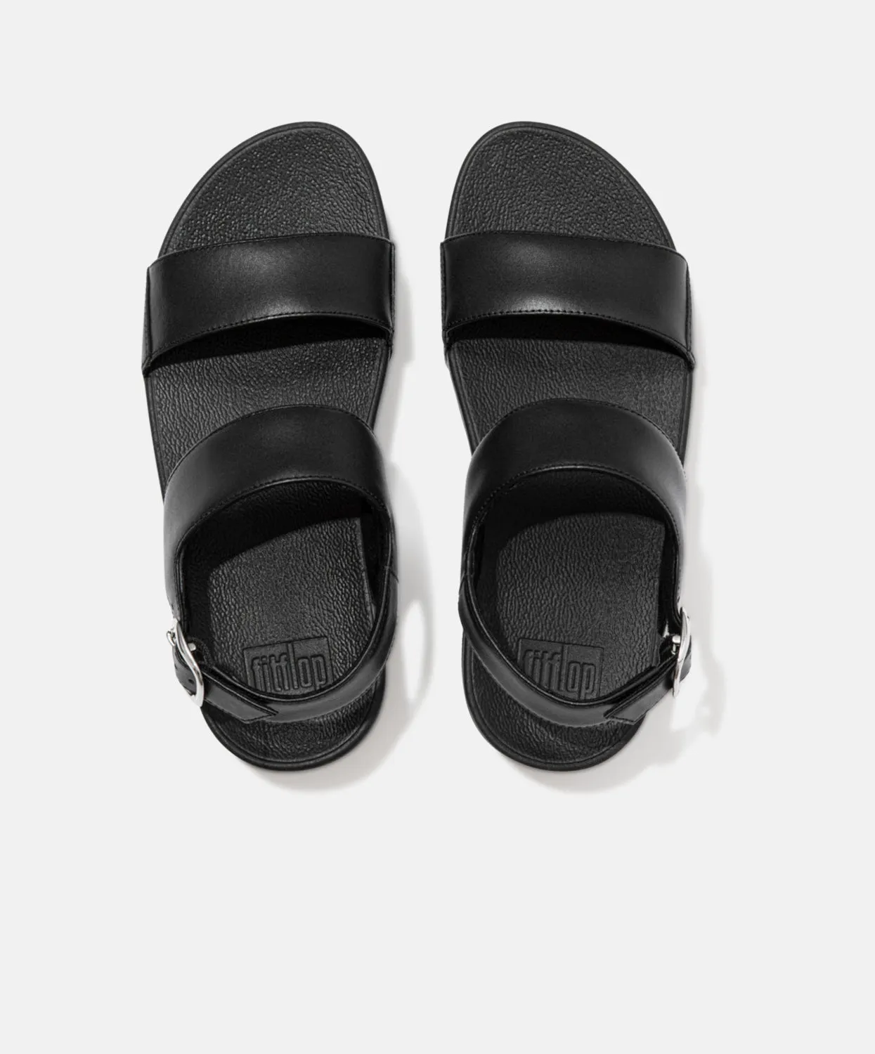 FitFlop Lulu Leather Back-Strap Sandals All Black