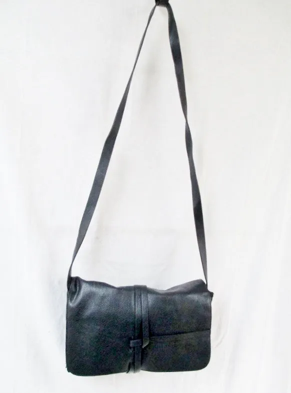 FOREVER 21 faux synthetic vegan leather handbag hobo bag crossbody BLACK western