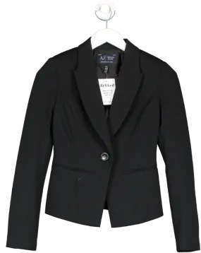 Giorgio Armani Black Crop Blazer UK XXS