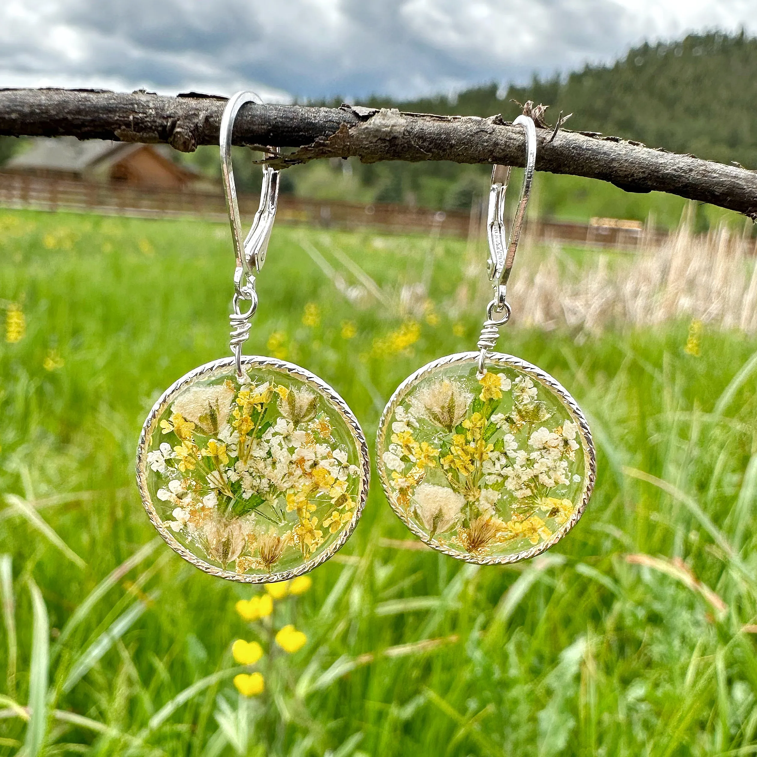 Golden Yellow Botanical Garden Earrings - BG 111