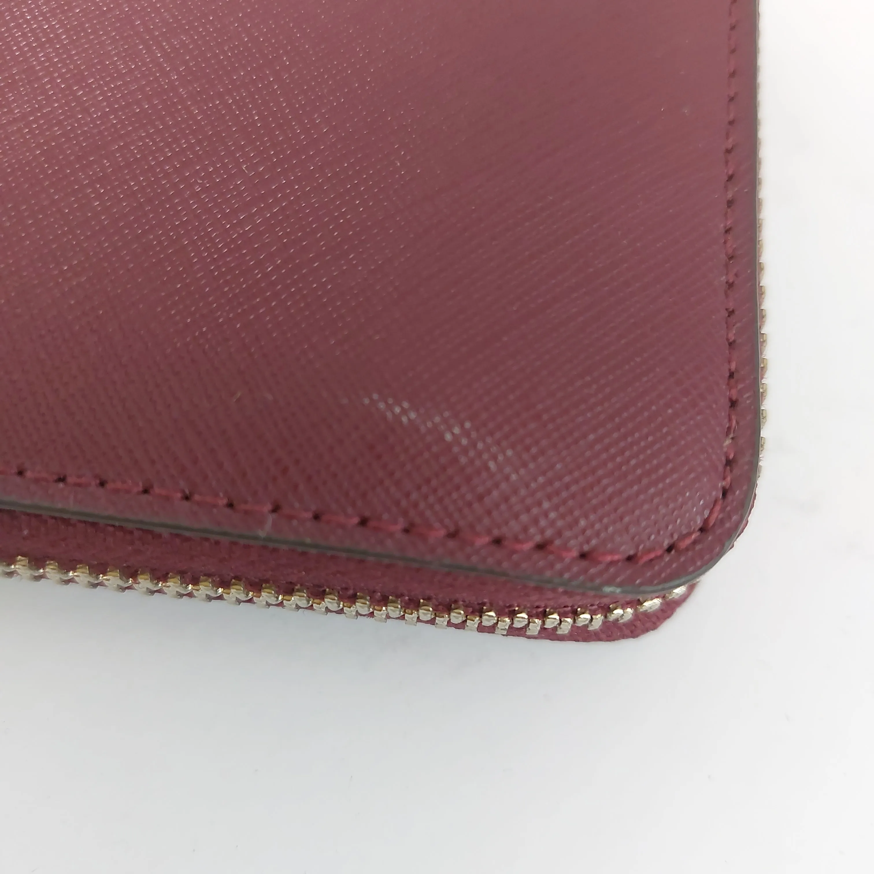 Kate Spade Maroon Leather Cameron Continental Wallet | Gently Used |