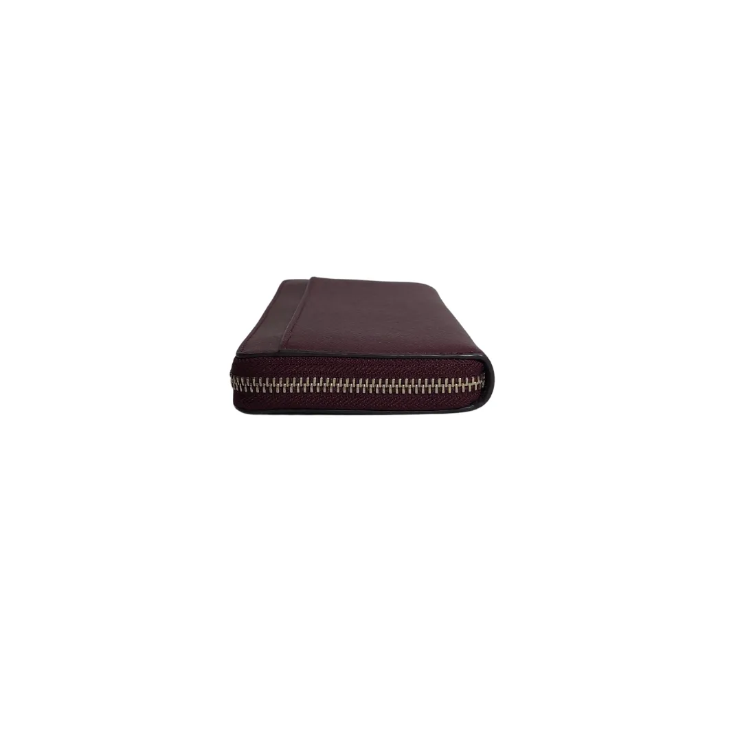 Kate Spade Maroon Leather Cameron Continental Wallet | Gently Used |