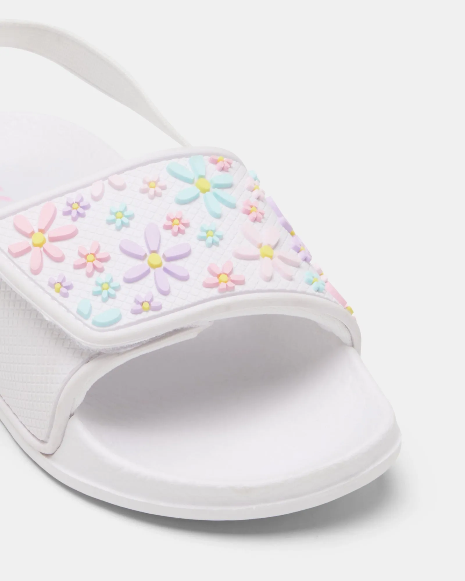 Kenna Daisy Slide White Multi