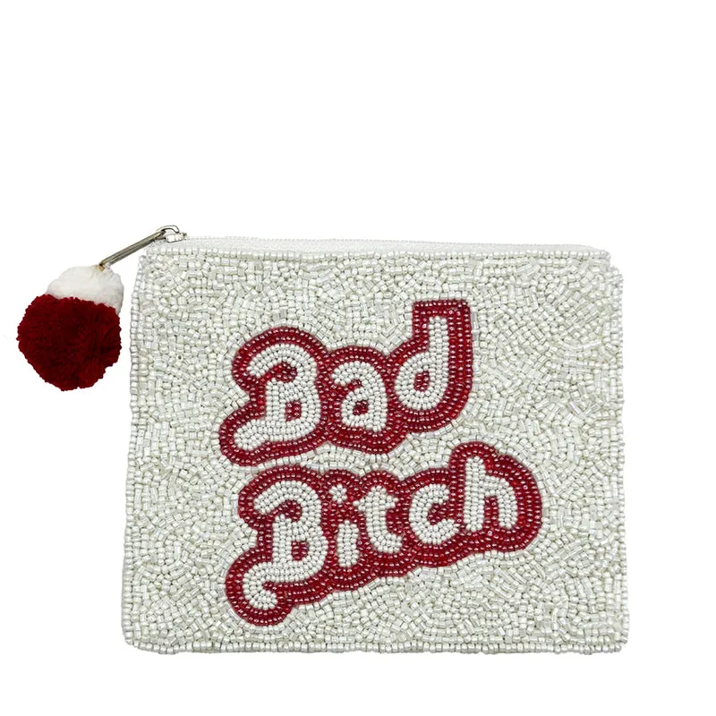 LA CHIC DESIGNS | Bad B*tch Beaded Coin Pouch