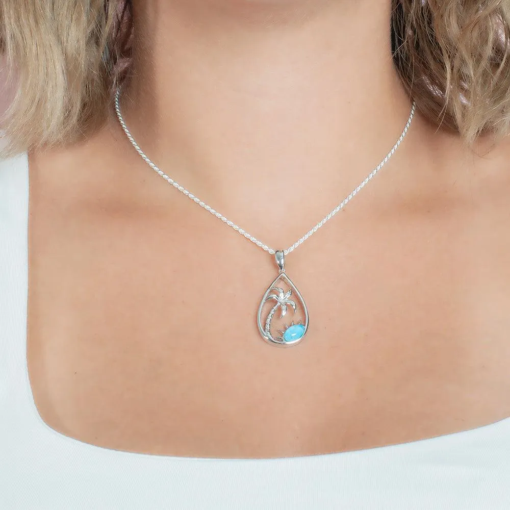 Larimar Island Breeze Pendant