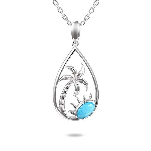 Larimar Island Breeze Pendant