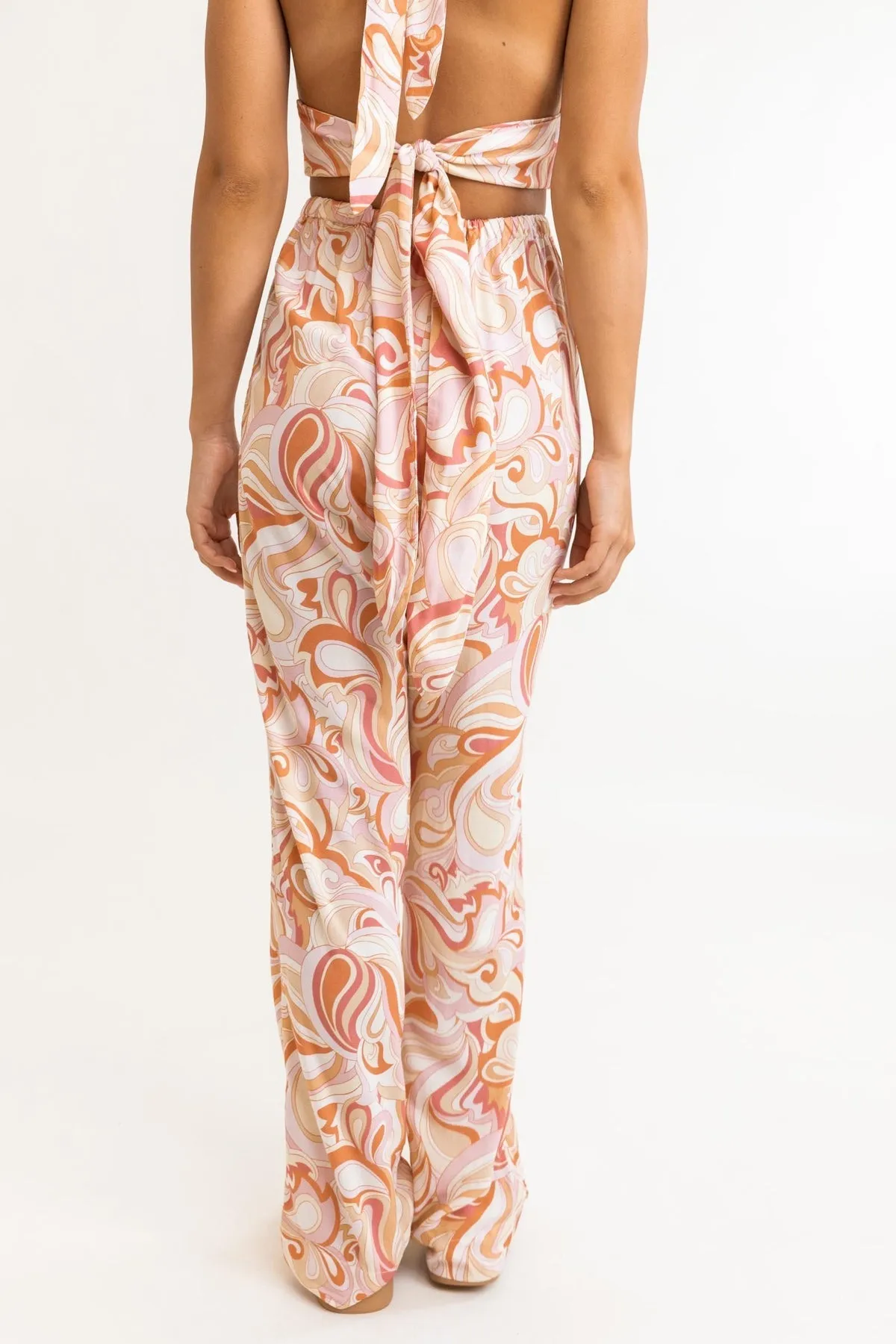 Las Palmas Drawstring Pant / Rose