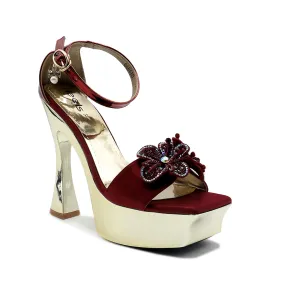 Maroon Bridal Sandal 066688