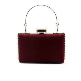 Maroon Fancy Clutch C00C20190