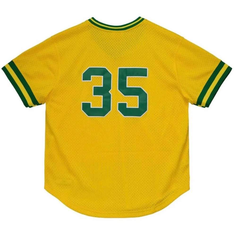 Mitchell & Ness Mlb Authentic Rickey Henderson Oakland Jersey (Yellow)