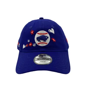 New Era Buffalo Bisons Flower Royal Youth Adjustable Hat