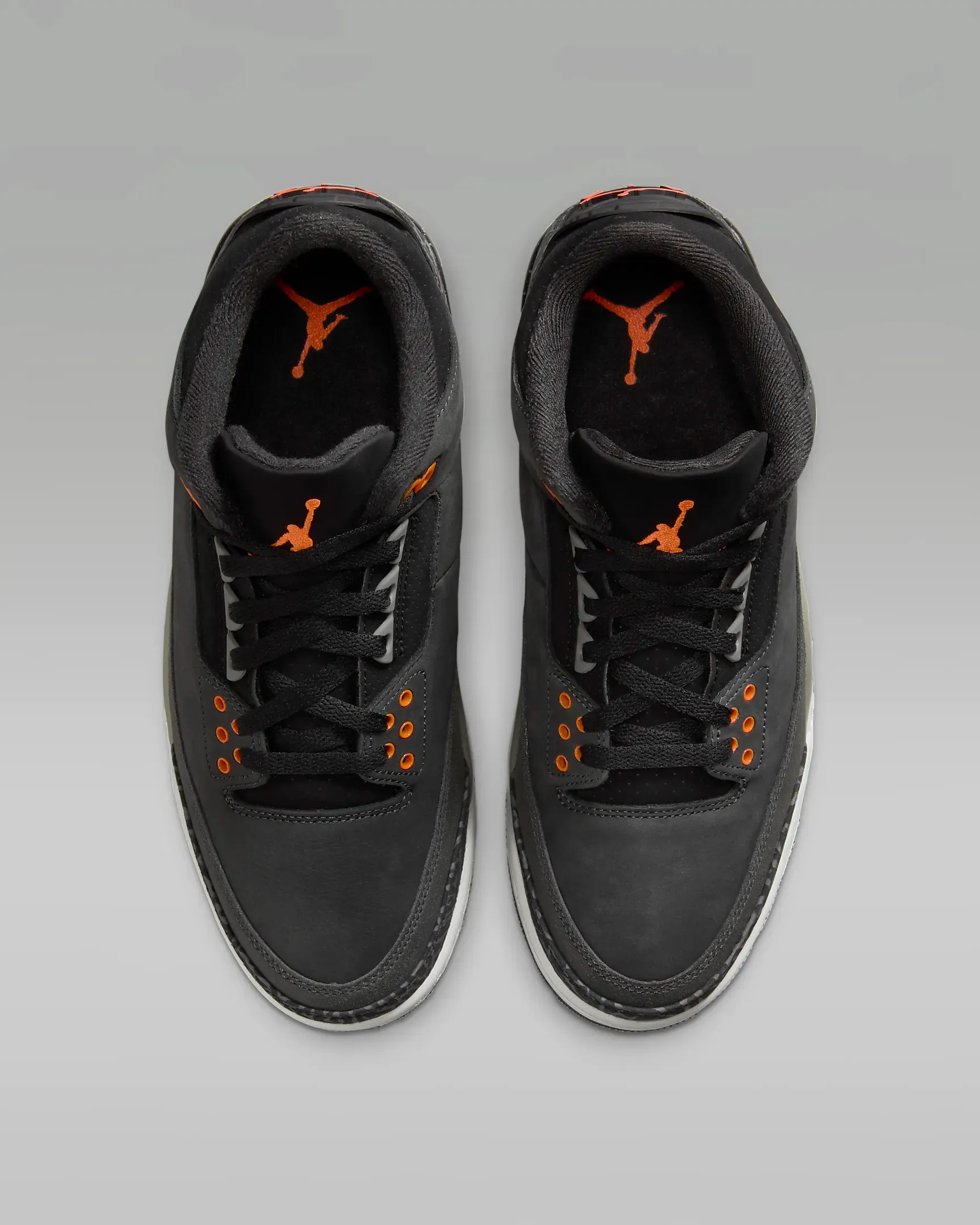 Nike Men's Air Jordan 3 Fear Shoes - Night Stadium / Black / Flat Pewter / Total Orange