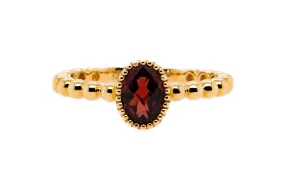 Oval Garnet Ring