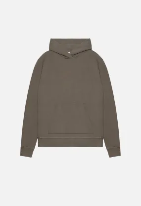 Oversized Cropped Hoodie / Brown