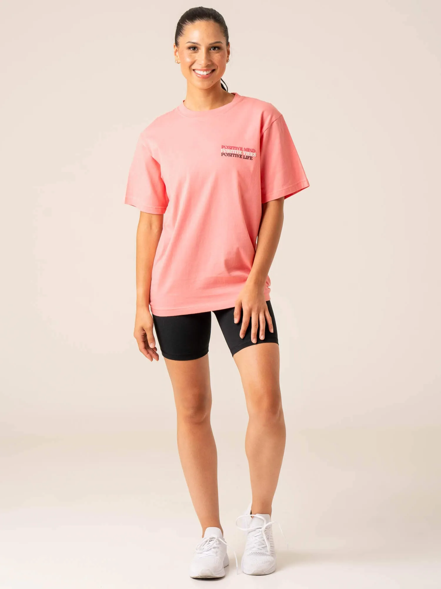 Positive Vibes T-Shirt - Pink