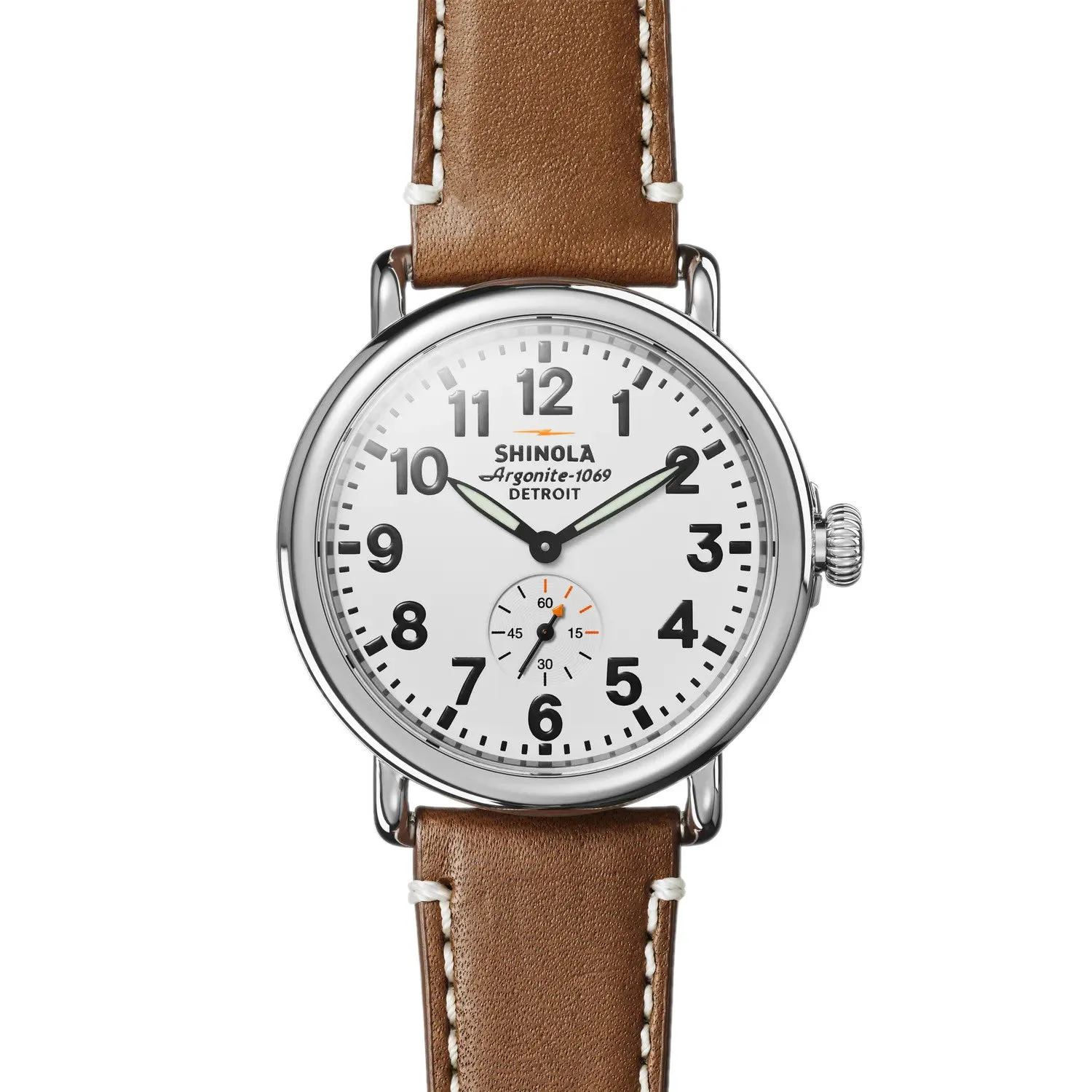 Shinola 41MM Runwell White Dial Quartz Watch S0110000109