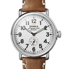 Shinola 41MM Runwell White Dial Quartz Watch S0110000109