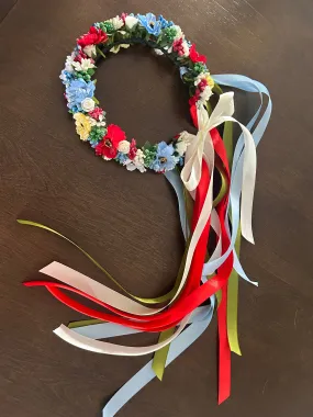 Small Vinok with Ribbon - Traditional