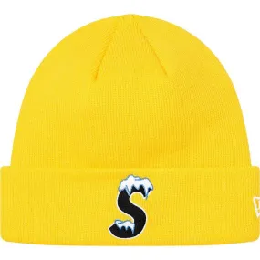 Supreme New Era S Logo Beanie (Yellow)