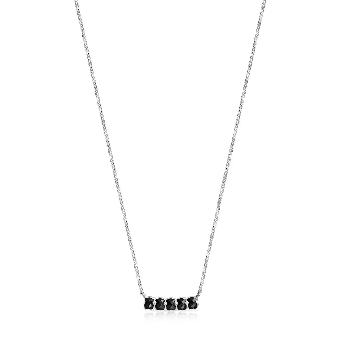 Tous Mini Onix Necklace in Silver with Onyx 918452510