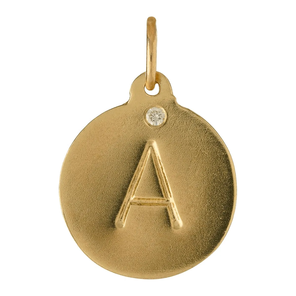 U Alphabet Charm With Diamond