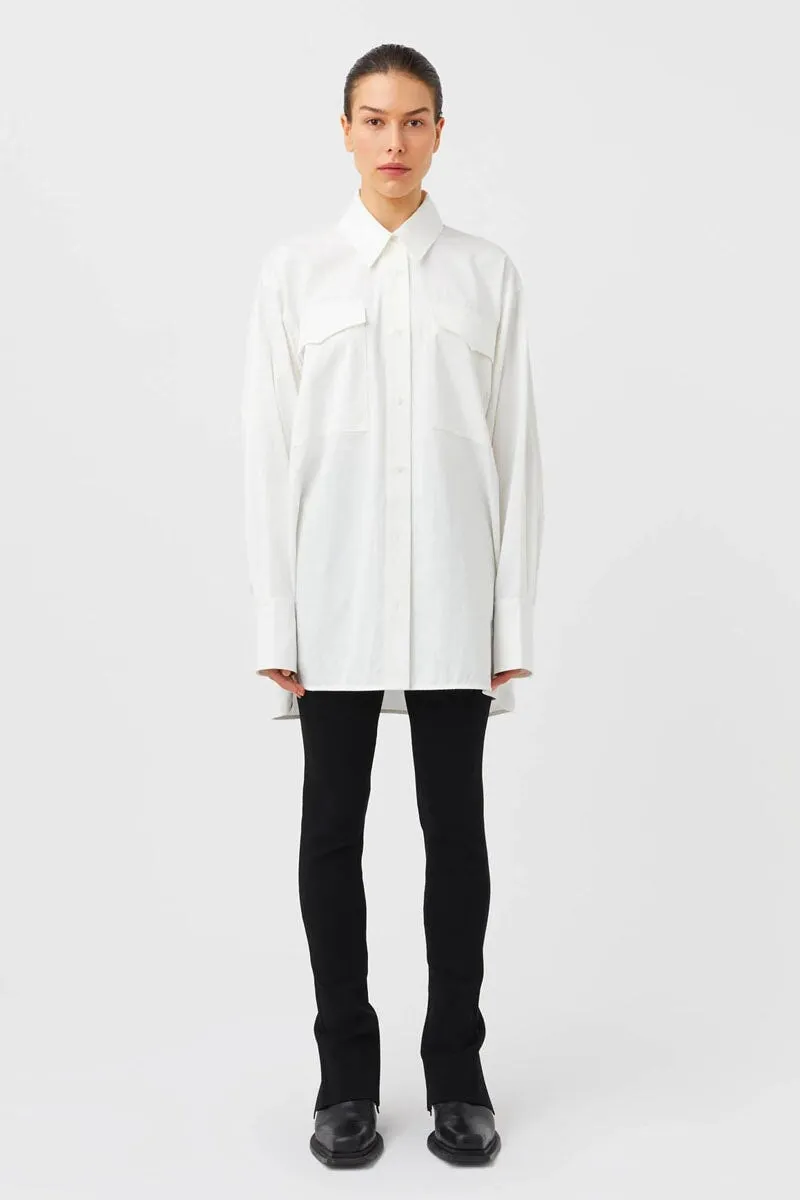 VESTA OVERSIZED SHIRT-WHITE