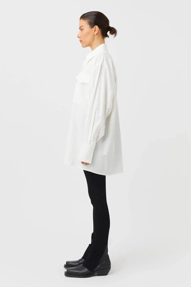 VESTA OVERSIZED SHIRT-WHITE