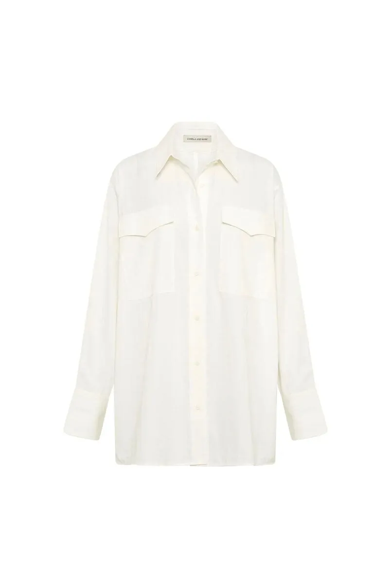 VESTA OVERSIZED SHIRT-WHITE