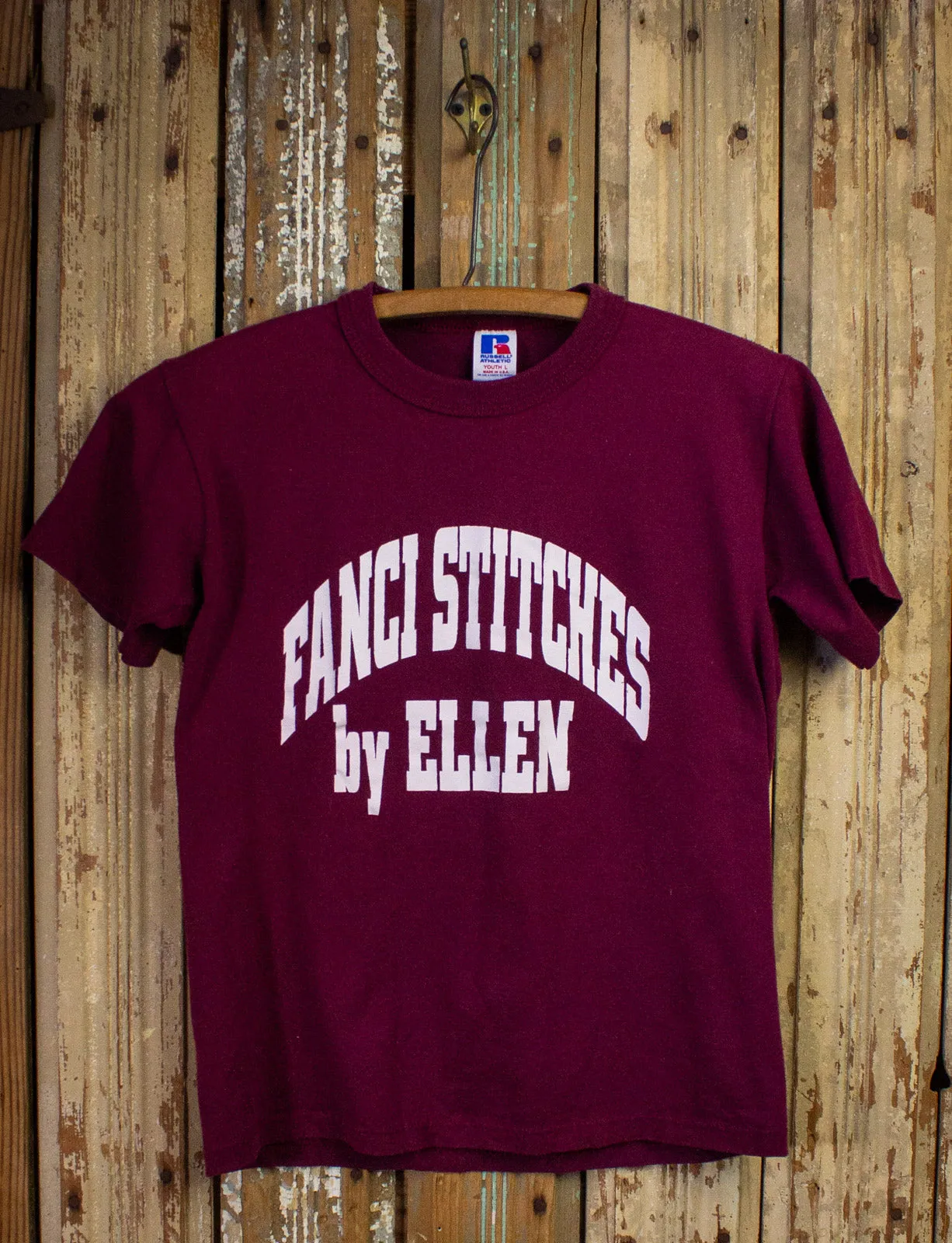 Vintage Fanci Stitches Graphic T Shirt 90s Maroon XS