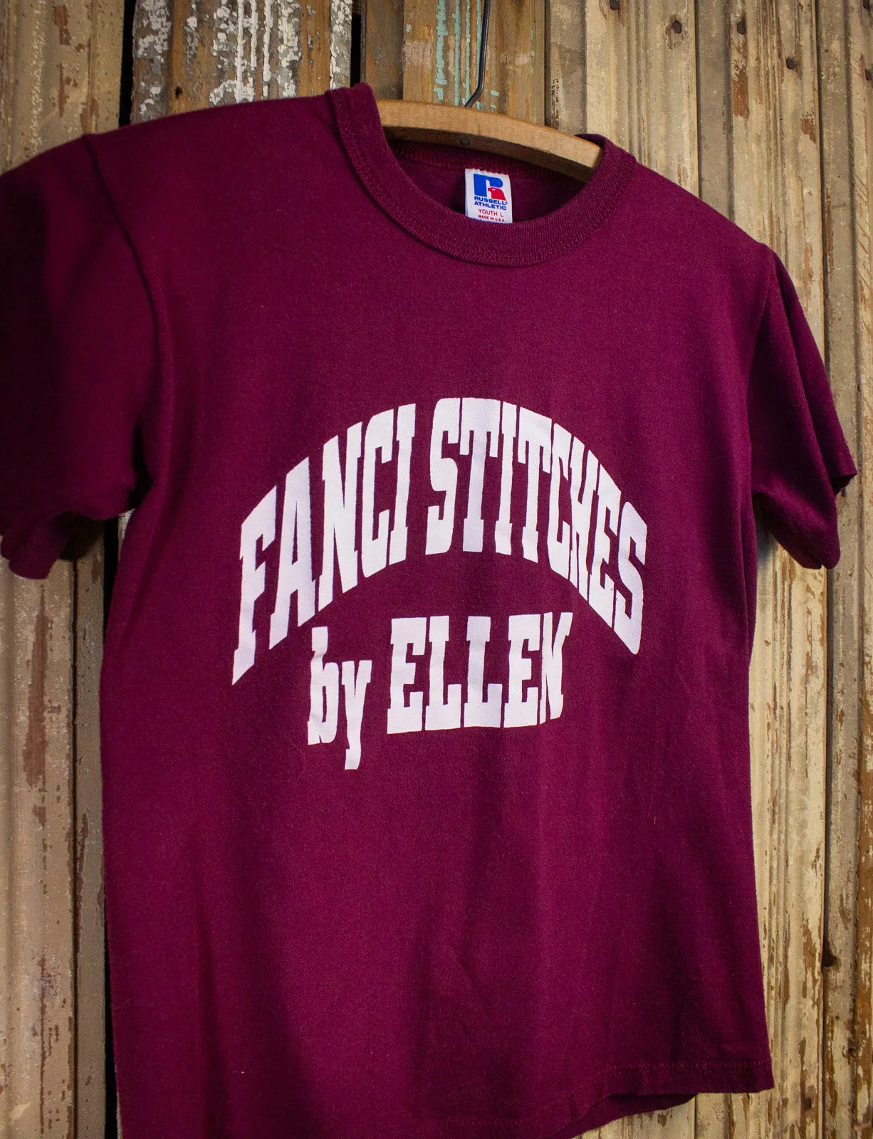 Vintage Fanci Stitches Graphic T Shirt 90s Maroon XS